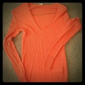 J Crew orange sweater
